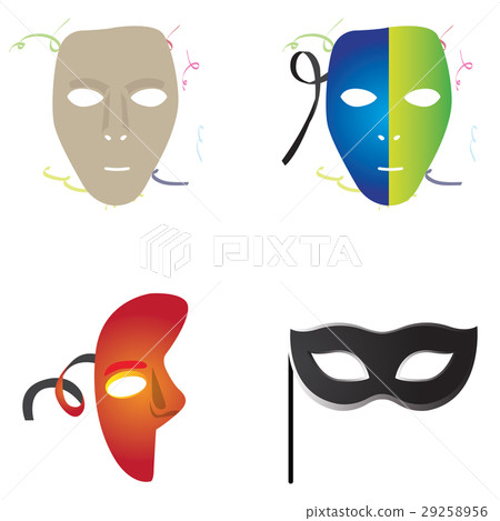 Set of carnival masks 29258956