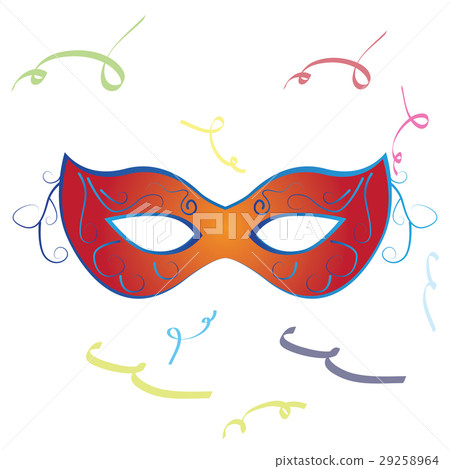 Isolated carnival mask 29258964