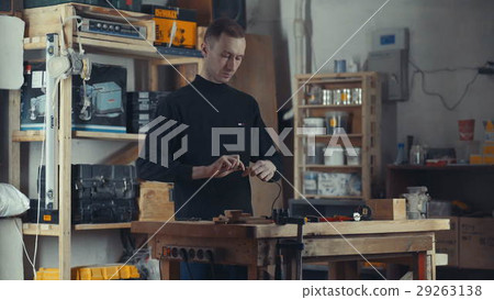 Master electrician twists black wires to make 29263138