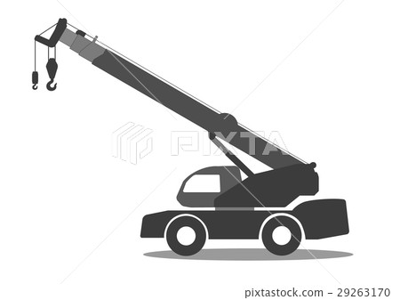 Mobile crane Icon  vector 29263170