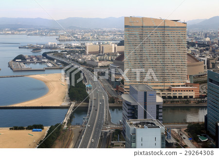 從福岡市福岡市高速環線和雅虎拍賣!看看圓頂,博多港,Hakozaki方向 從福岡市福岡市高速環線和雅虎拍賣!看看圓頂,博多港,Hakozaki方向 29264308