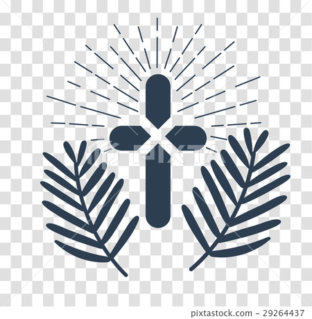 silhouette Icon palm Sunday 29264437
