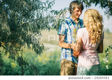 teenage couple first date 29264561