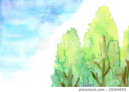 Watercolors illustration trees Watercolors illustration trees 29264650