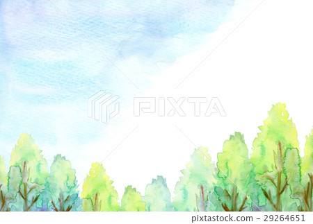 Watercolors illustration trees Watercolors illustration trees 29264651
