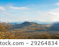 Panoramic view on faraway mountains in fall season 29264834