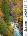 Colorful canyon of mountain river in fall season 29264842