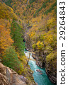 Canyon of mountain river in fall season 29264843