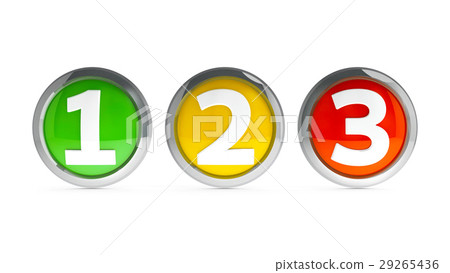 Icons numbers 1 2 3 #2 29265436