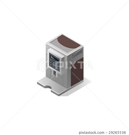 Electric coffee machine with cups. Vector Electric coffee machine with cups. Vector 29265536