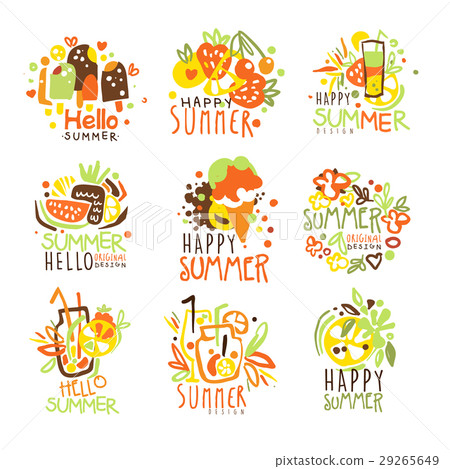 Happy Summer Vacation Sunny Colorful Graphic Happy Summer Vacation Sunny Colorful Graphic 29265649