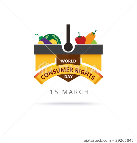 ConsumerRightsWorld Consumer Rights Day. Concept of the event. Simple logo,  i ~ Clip Art #104470339