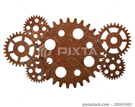 Rusty gears and cogwheels isolated  29265983
