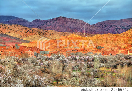 Landscape of the Asif Ounila valley in the High Landscape of the Asif Ounila valley in the High 29266742