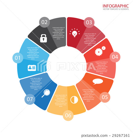 Vector circle arrows infographics - Stock Illustration [29267161] - PIXTA
