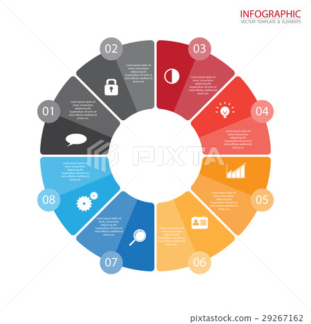 Vector circle arrows infographics - Stock Illustration [29267162] - PIXTA