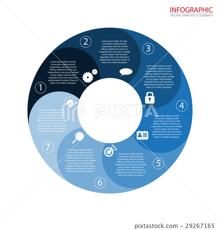 Vector circle arrows infographics - Stock Illustration [29267165] - PIXTA