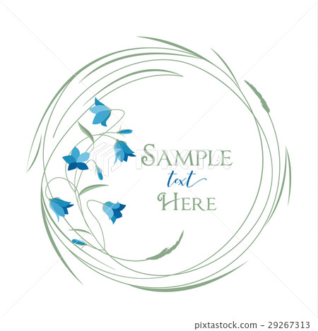 Wreath with grass and flowers Wreath with grass and flowers 29267313