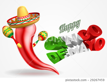 Happy Cinco De Mayo Chilli Pepper Design 29267459