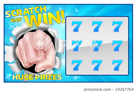 Lotto Scratchcard Lotto Scratchcard 29267764