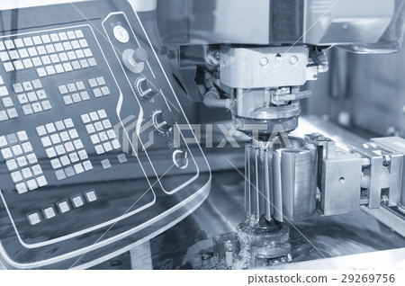 Abstract scene of the wire - EDM CNC machine Abstract scene of the wire - EDM CNC machine 29269756