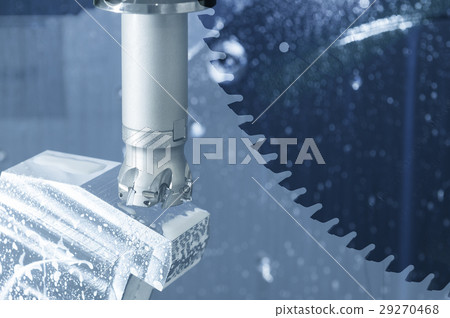 abstract scene of cutting tool on CNC's  machine 29270468