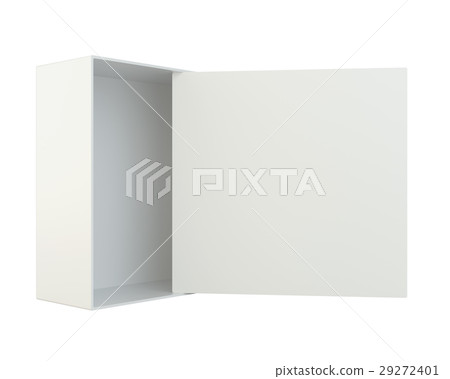 Blank open box isolated on white background Blank open box isolated on white background 29272401