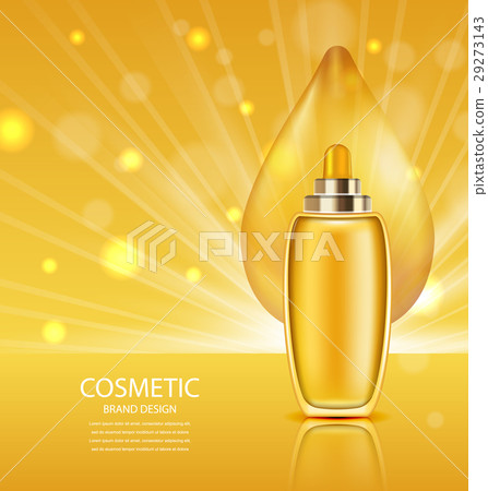 Cosmetic Product with Oil, Abstract Orange 29273143