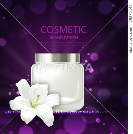 Poster of Refreshing Cosmetic Product with Flower 29273145