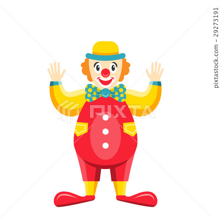 Cartoon Clown Isolated on White Background, Party 29273191