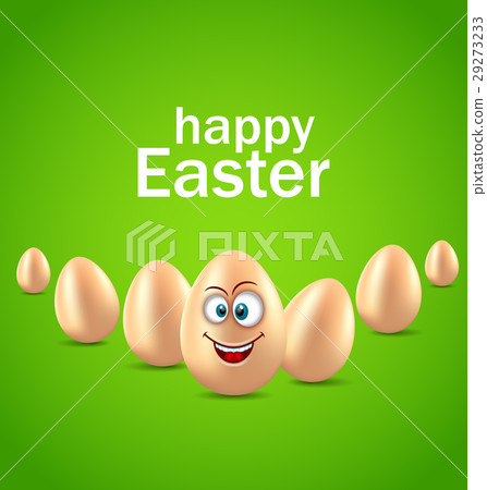 Happy Easter Card with Funny Egg, Humor Invitation 29273233