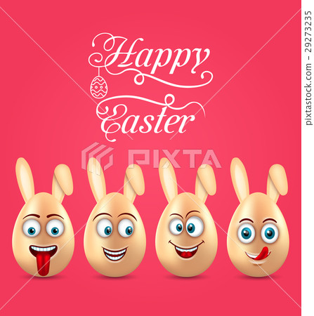 Humor Easter Invitation with Smiling Eggs with Humor Easter Invitation with Smiling Eggs with 29273235
