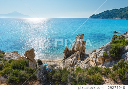 Summer Sithonia rocky coast, Greece. 29273948