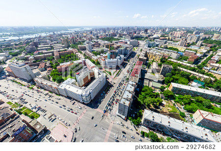 Aerial city view. Urban landscape. Copter shot 29274682
