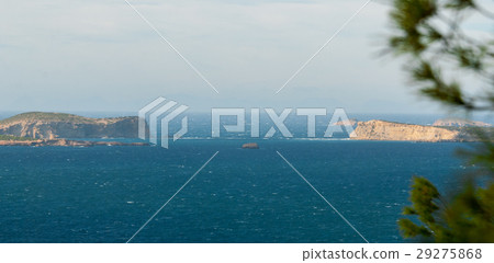 Hillside views of St Antoni de Portmany, Ibiza. 29275868