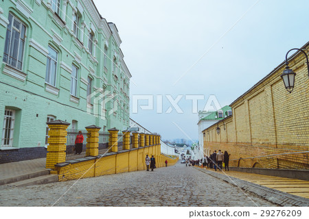 people walk in pecherska lavra people walk in pecherska lavra 29276209