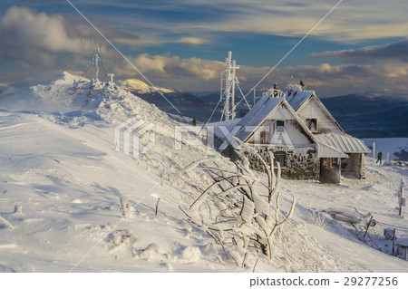 Winter mountain scenery in Bieszczady mountains Winter mountain scenery in Bieszczady mountains 29277256