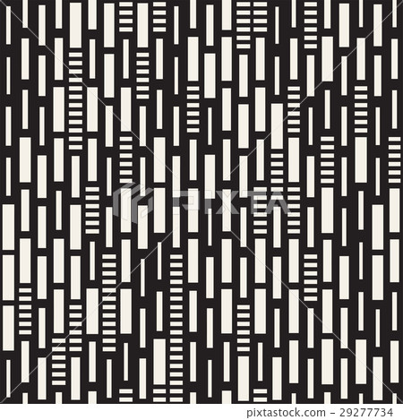 Vector Seamless Black And White Irregular Dash 29277734