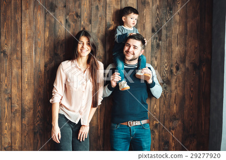 young family having fun at home young family having fun at home 29277920