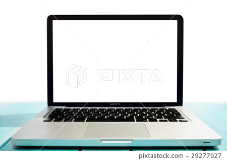Modern laptop computer, top view Modern laptop computer, top view 29277927