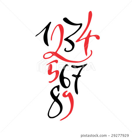 Black and red hand drawn high quality calligraphy Black and red hand drawn high quality calligraphy 29277929