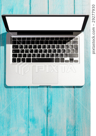 Modern laptop computer, top view Modern laptop computer, top view 29277930