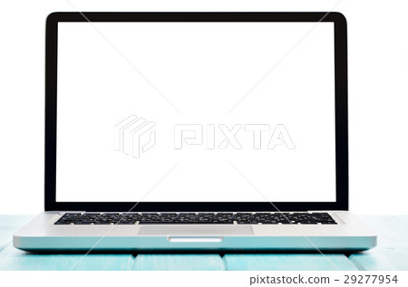 Modern laptop computer, top view Modern laptop computer, top view 29277954