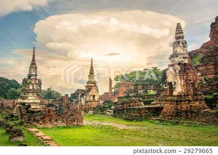 Ayutthaya city ancient ruins in Thailand Ayutthaya city ancient ruins in Thailand 29279665