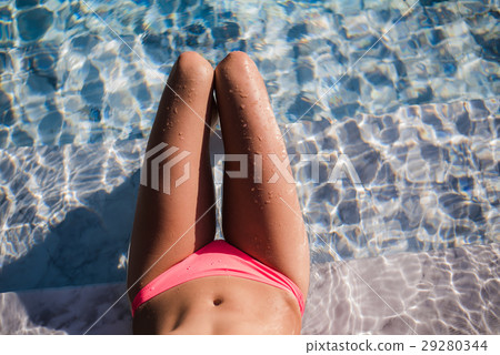 Sexy body of beautiful woman. Girl relaxing in a 29280344