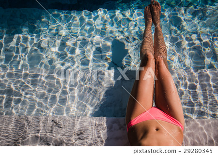 Sexy body of beautiful woman. Girl relaxing in a 29280345