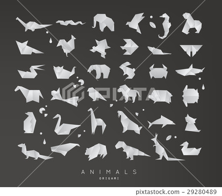 Animals origami set 29280489