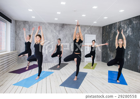 Yoga Practice Exercise Class Concept 29280558
