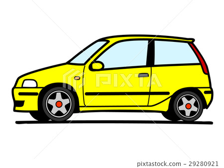 Italian compact yellow 29280921