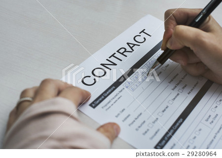 Contract Deal Agreement Commitment Promise Concept 29280964